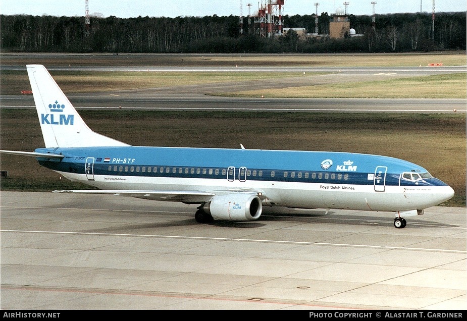 Aircraft Photo of PH-BTF | Boeing 737-406 | KLM - Royal Dutch Airlines | AirHistory.net #72632