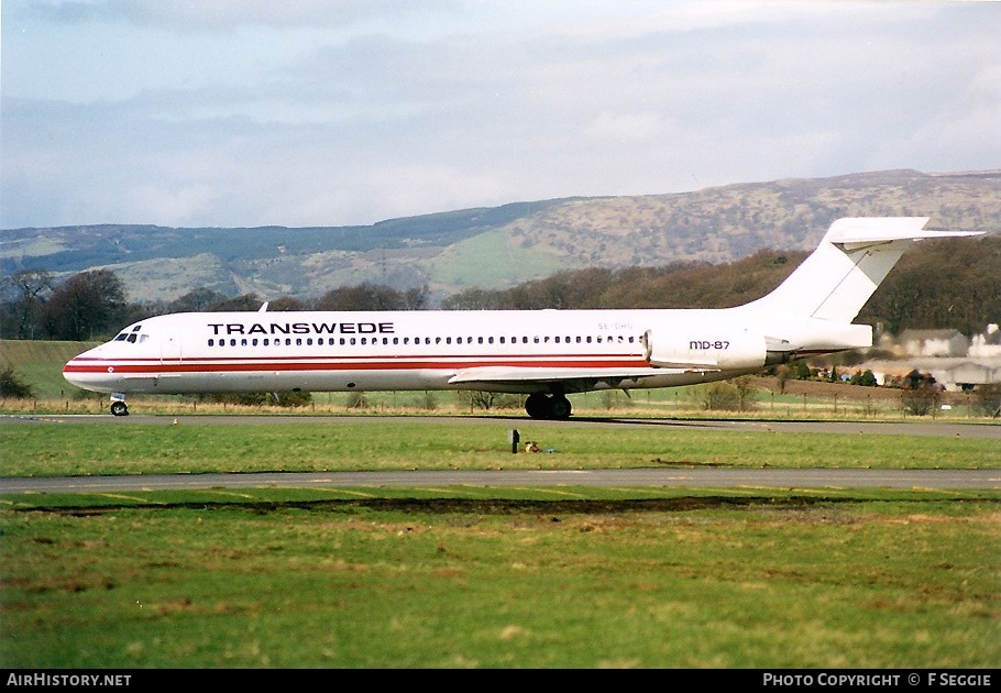 Aircraft Photo of SE-DHG | McDonnell Douglas MD-87 (DC-9-87) | Transwede Airways | AirHistory.net #72648