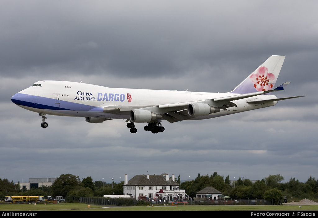 Aircraft Photo of B-18707 | Boeing 747-409F/SCD | China Airlines Cargo | AirHistory.net #72657