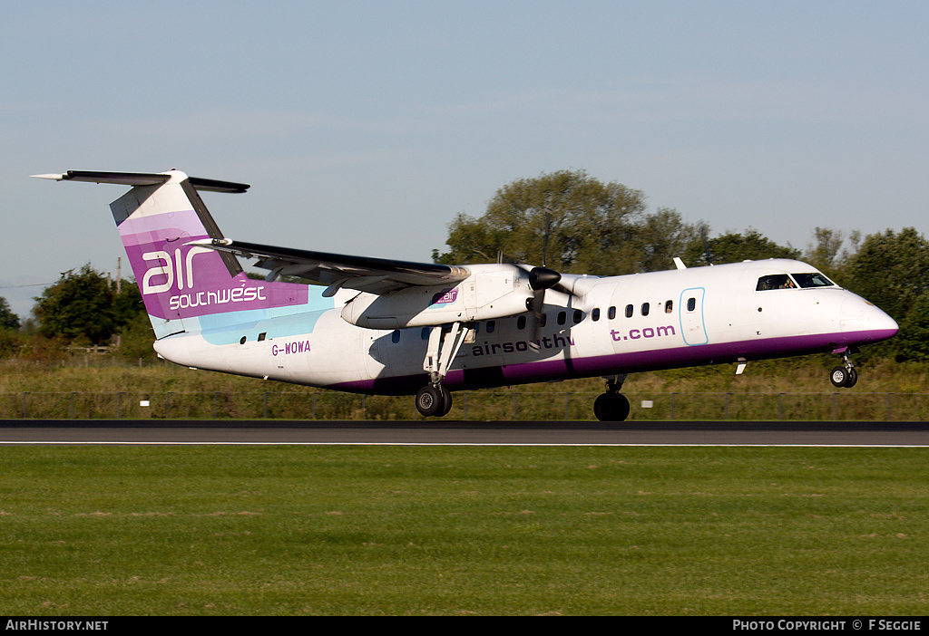 Aircraft Photo of G-WOWA | De Havilland Canada DHC-8-311 Dash 8 | Air Southwest | AirHistory.net #72685