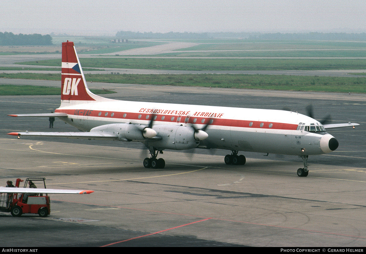 Aircraft Photo of OK-VAF | Ilyushin Il-18D | ČSA - Československé Aerolinie - Czechoslovak Airlines | AirHistory.net #72717