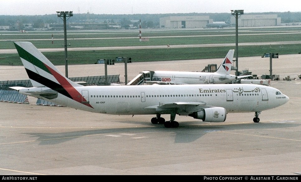 Aircraft Photo of A6-EKF | Airbus A300B4-605R | Emirates | AirHistory.net #72722