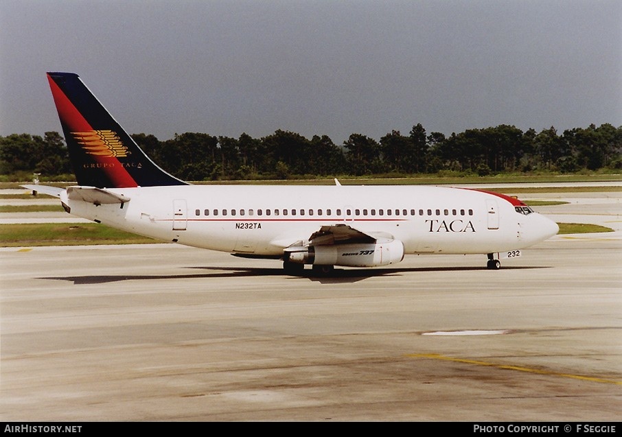 Aircraft Photo of N232TA | Boeing 737-296/Adv | TACA - Transportes Aéreos Centro Americanos | AirHistory.net #72747