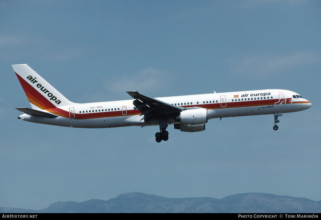 Aircraft Photo of EC-845 | Boeing 757-236 | Air Europa | AirHistory.net #72764