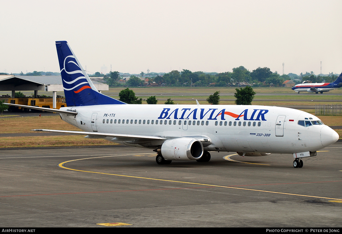 Aircraft Photo of PK-YTX | Boeing 737-3B7 | Batavia Air | AirHistory.net #72792