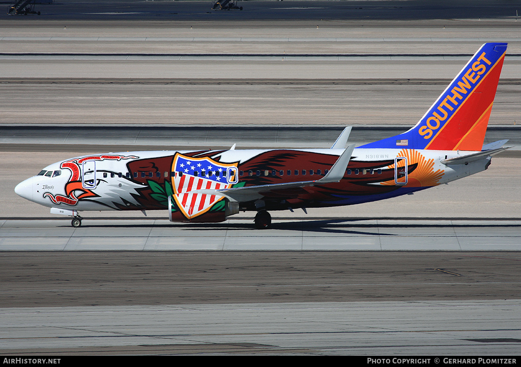 Aircraft Photo of N918WN | Boeing 737-7H4 | Southwest Airlines | AirHistory.net #72798