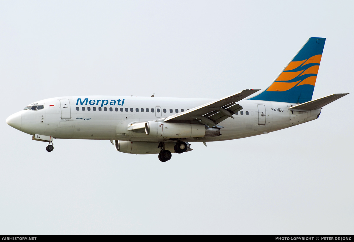 Aircraft Photo of PK-MBQ | Boeing 737-217/Adv | Merpati Nusantara Airlines | AirHistory.net #72816