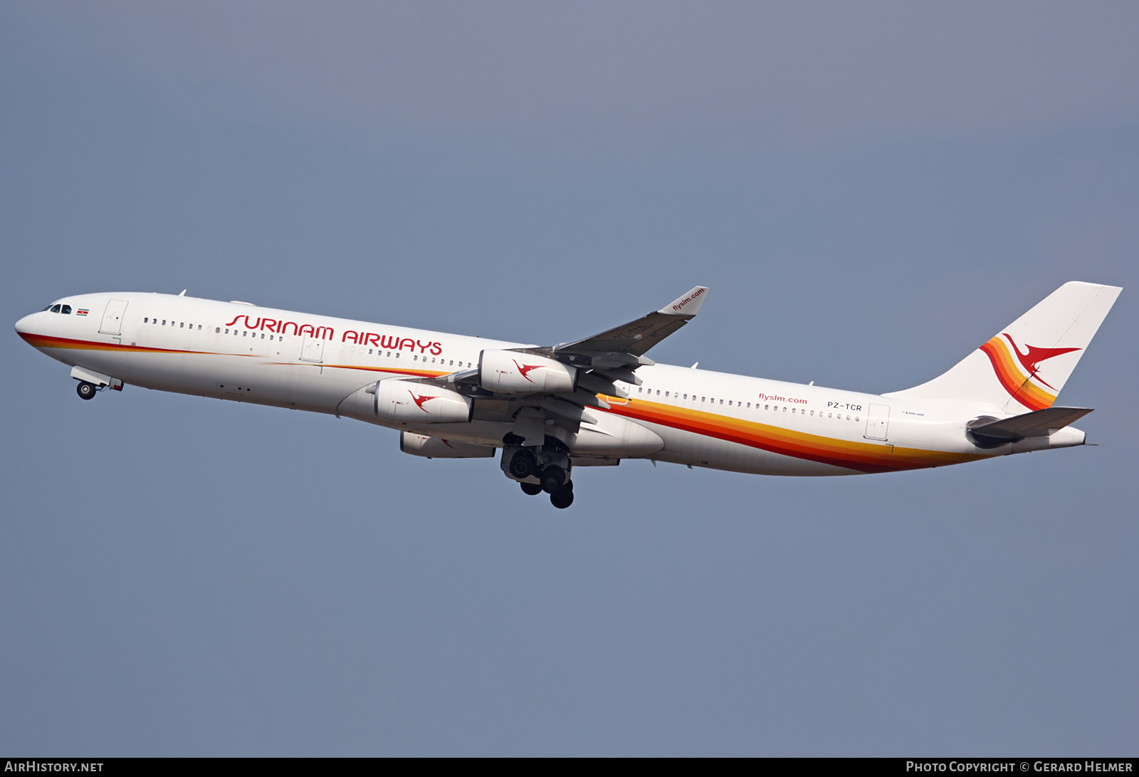 Aircraft Photo of PZ-TCR | Airbus A340-313X | Surinam Airways | AirHistory.net #72818