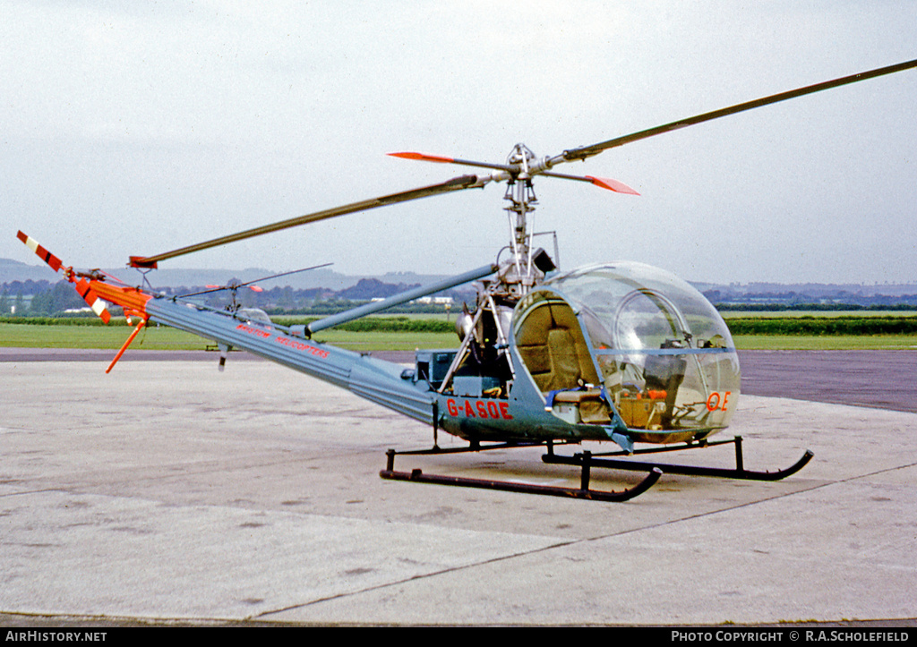 Aircraft Photo of G-ASOE | Hiller UH-12C | Bristow Helicopters | AirHistory.net #72855