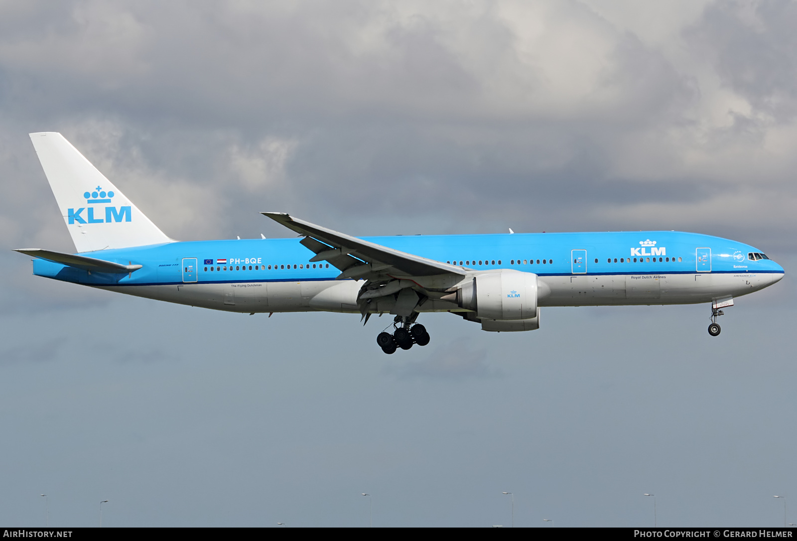 Aircraft Photo of PH-BQE | Boeing 777-206/ER | KLM - Royal Dutch Airlines | AirHistory.net #72869