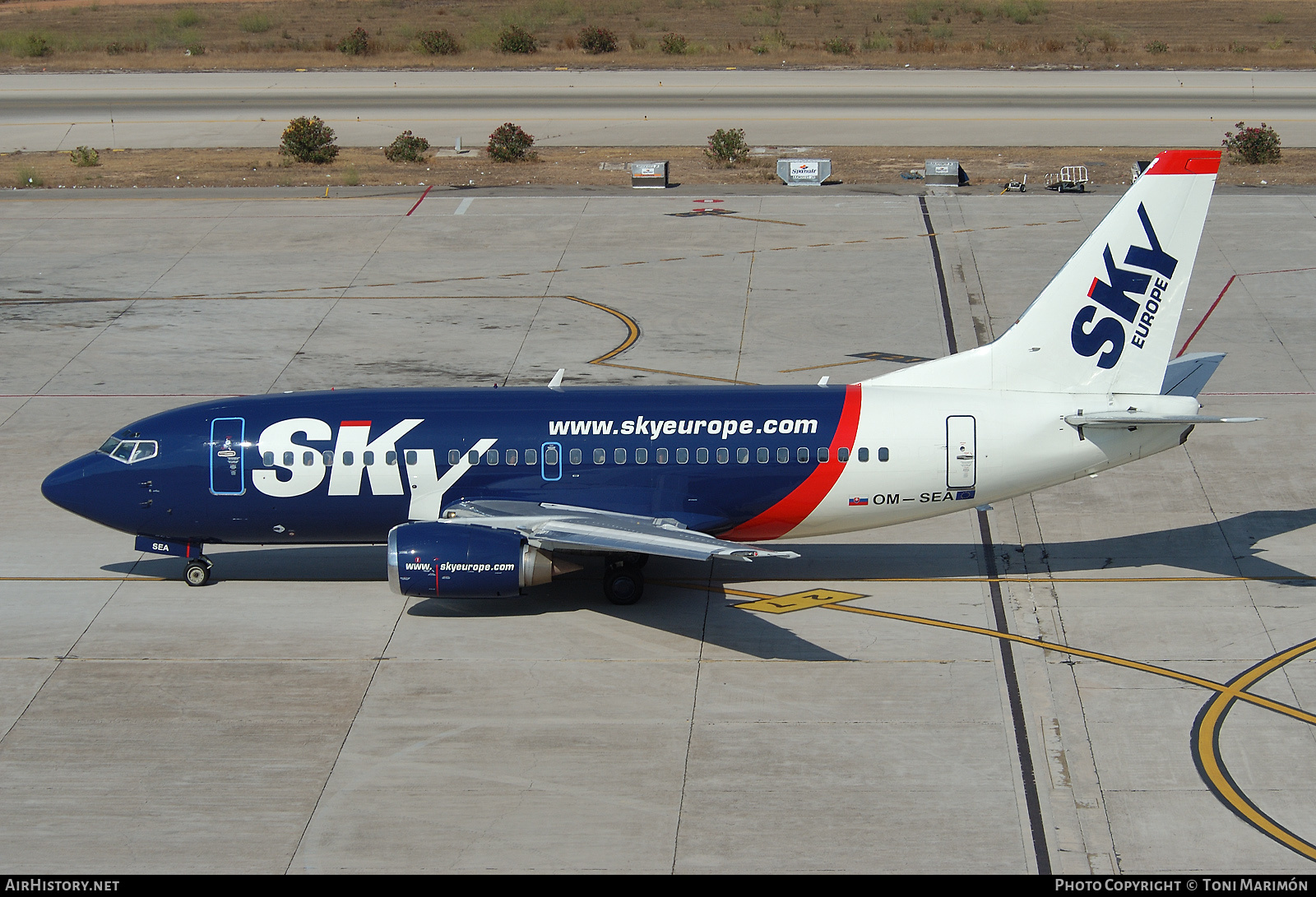 Aircraft Photo of OM-SEA | Boeing 737-5Y0 | SkyEurope Airlines | AirHistory.net #72897