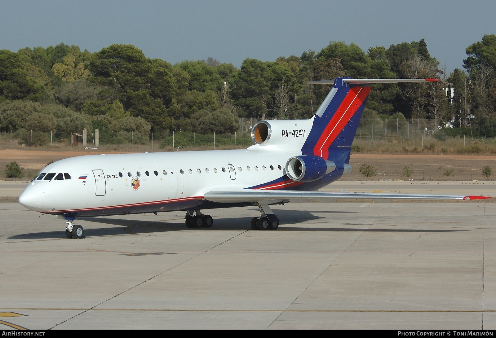 Aircraft Photo of RA-42411 | Yakovlev Yak-42D | Rosoboronexport | AirHistory.net #72899