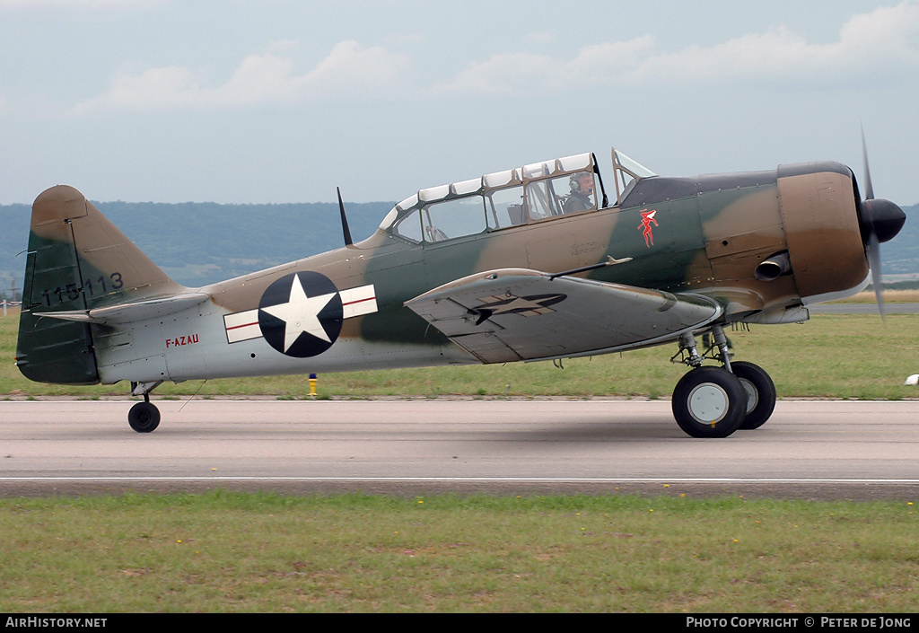 Aircraft Photo of F-AZAU / 115113 | North American T-6G Texan | USA - Air Force | AirHistory.net #72905