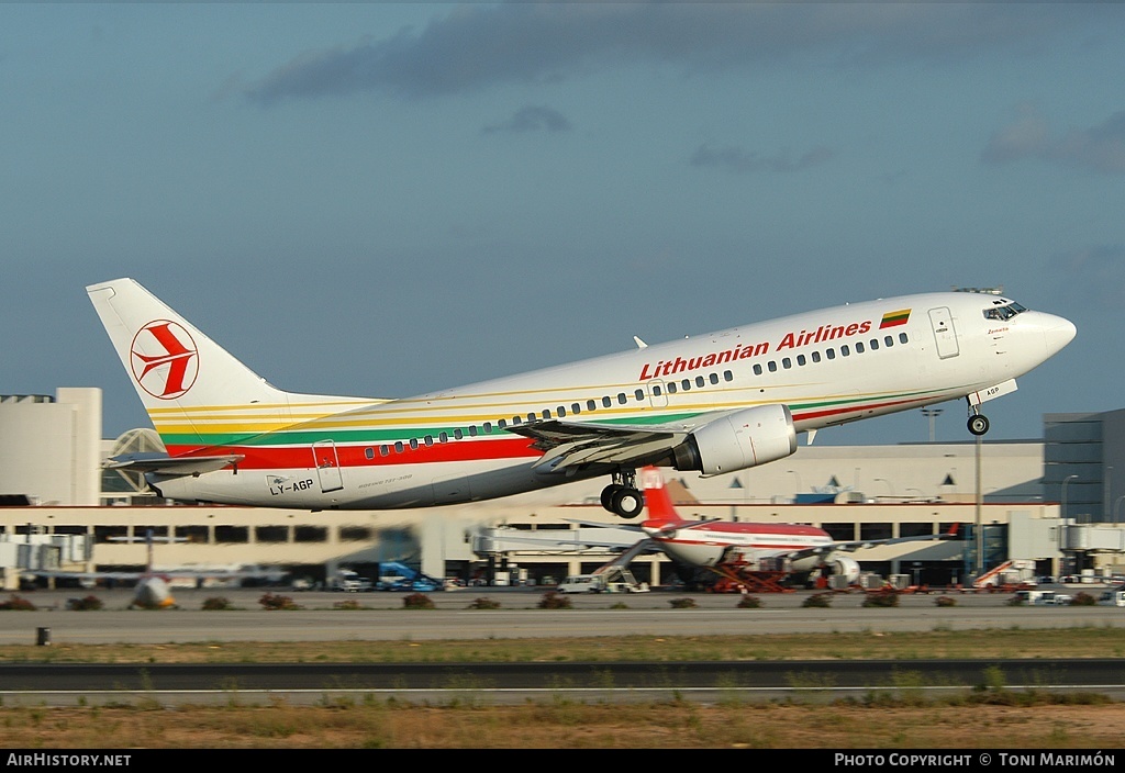 Aircraft Photo of LY-AGP | Boeing 737-375 | Lithuanian Airlines | AirHistory.net #72910