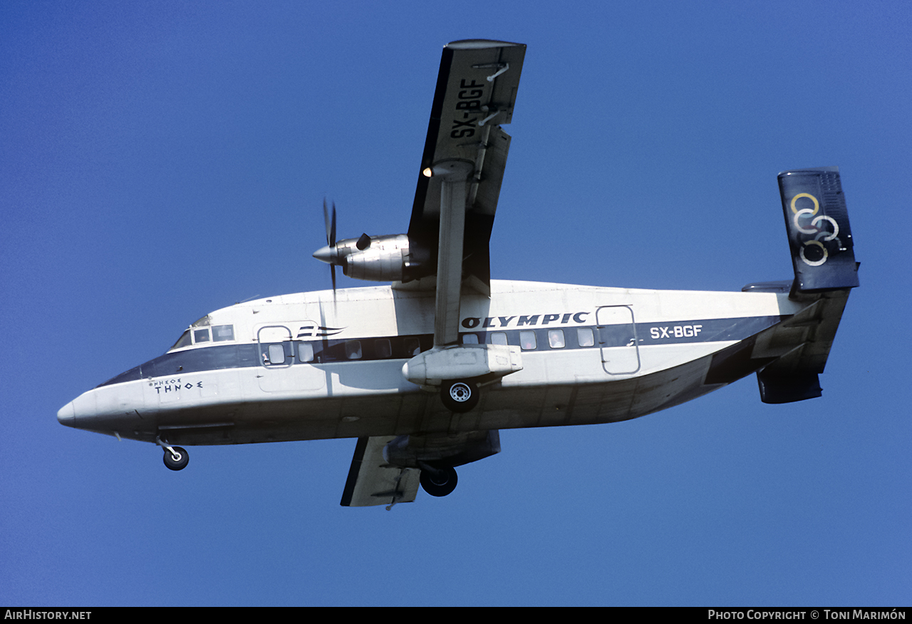 Aircraft Photo of SX-BGF | Short 330-200 | Olympic | AirHistory.net #72911