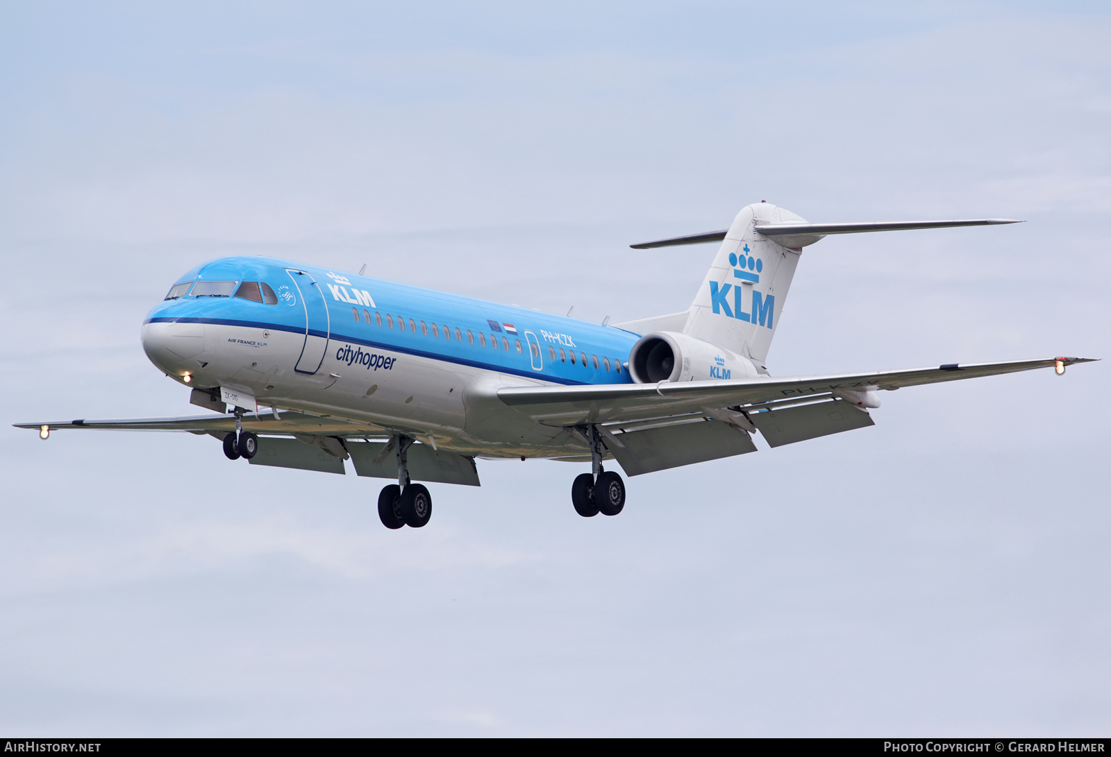 Aircraft Photo of PH-KZK | Fokker 70 (F28-0070) | KLM Cityhopper | AirHistory.net #72946