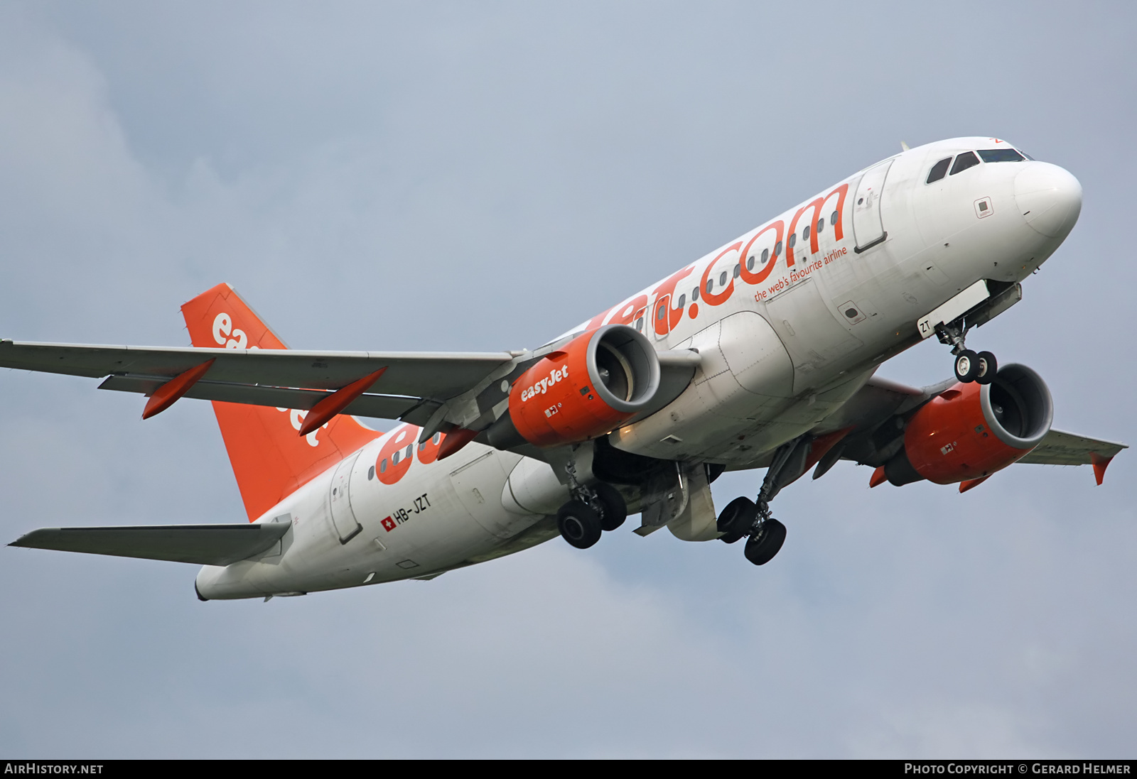 Aircraft Photo of HB-JZT | Airbus A319-112 | EasyJet | AirHistory.net #72949