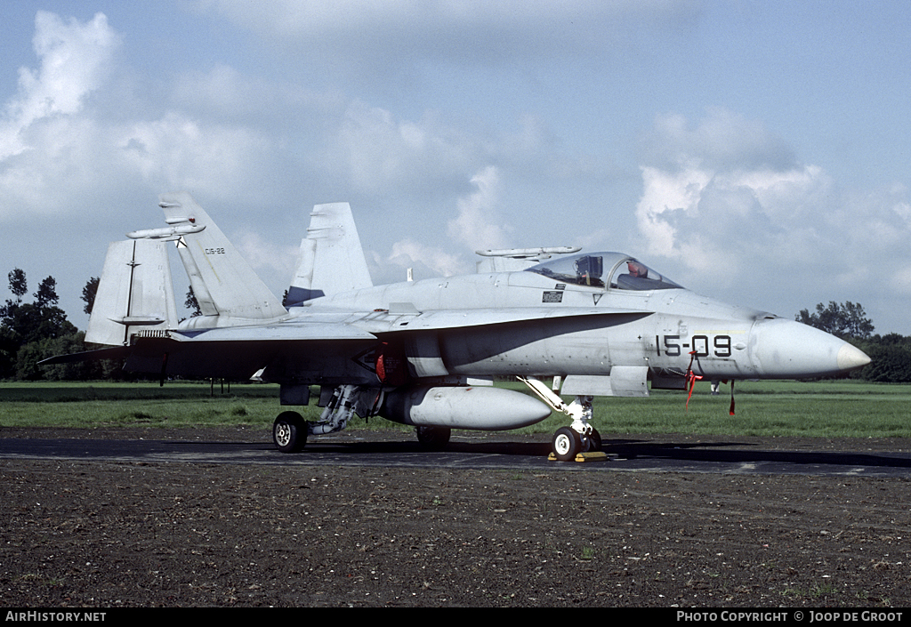 Aircraft Photo of C15-22 | McDonnell Douglas EF-18A Hornet | Spain - Air Force | AirHistory.net #72965