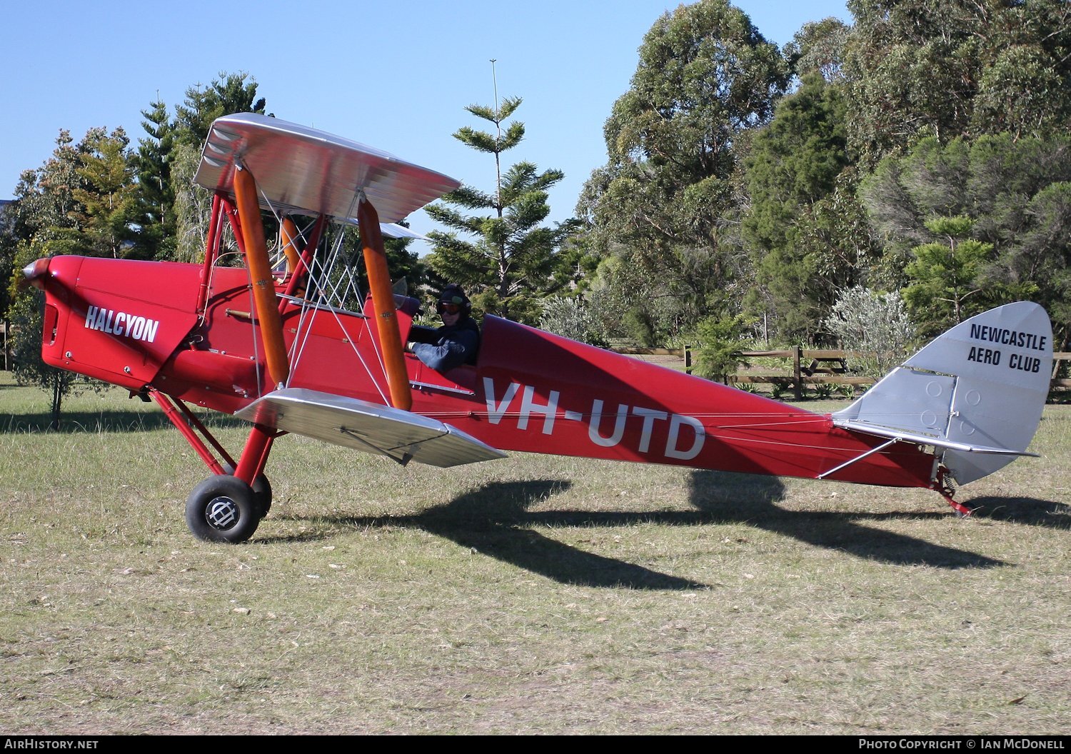 Aircraft Photo of VH-UTD | De Havilland D.H. 82A Tiger Moth | Newcastle Aero Club | AirHistory.net #72972