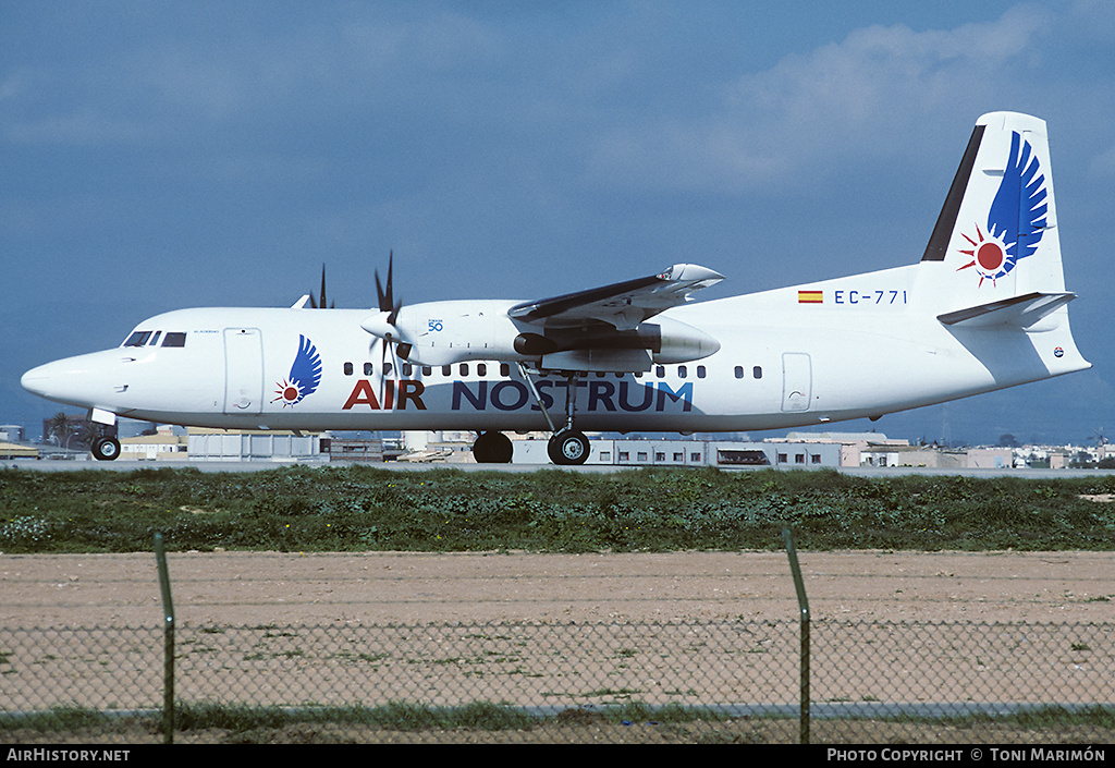 Aircraft Photo of EC-771 | Fokker 50 | Air Nostrum | AirHistory.net #72993