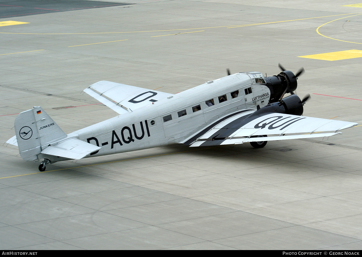 Aircraft Photo of D-CDLH / D-AQUI | Junkers Ju 52/3m g8e | Deutsche Luft Hansa | AirHistory.net #73002