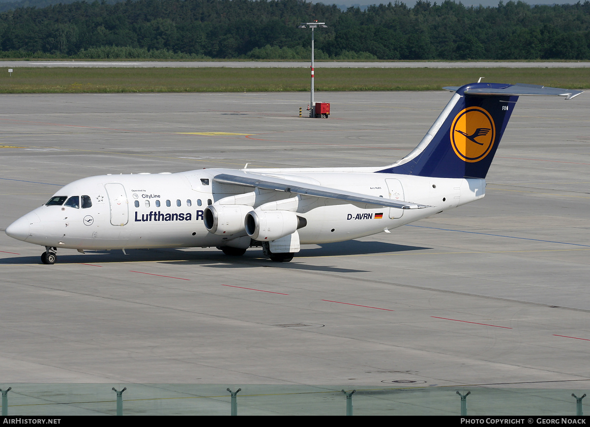 Aircraft Photo of D-AVRN | British Aerospace Avro 146-RJ85 | Lufthansa Regional | AirHistory.net #73007