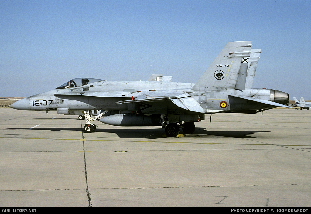 Aircraft Photo of C15-49 | McDonnell Douglas EF-18A Hornet | Spain - Air Force | AirHistory.net #73023