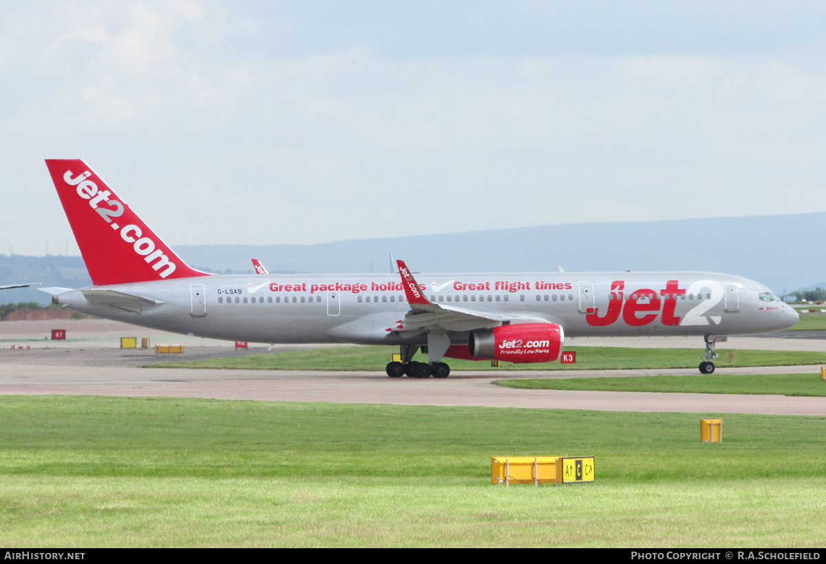 Aircraft Photo of G-LSAB | Boeing 757-27B | Jet2 | AirHistory.net #73044