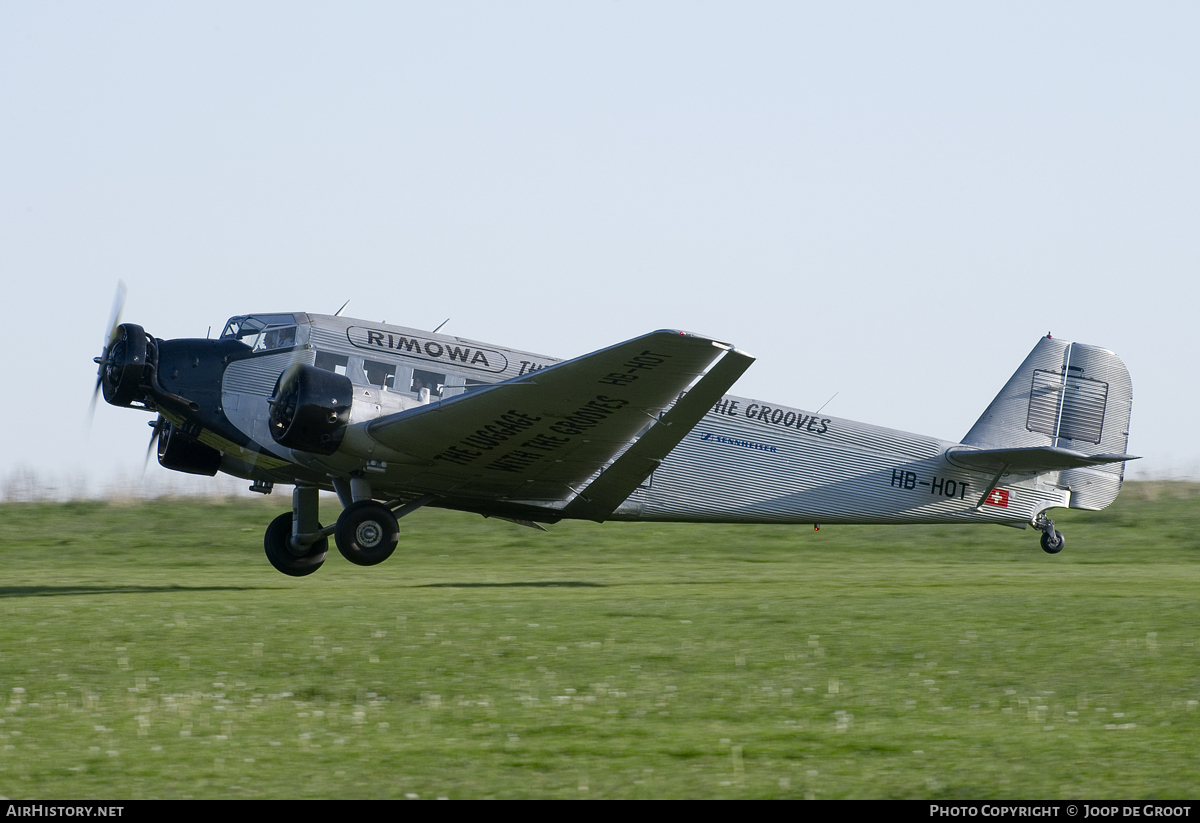 Aircraft Photo of HB-HOT | Junkers Ju 52/3m ge | Ju-Air | AirHistory.net #73057