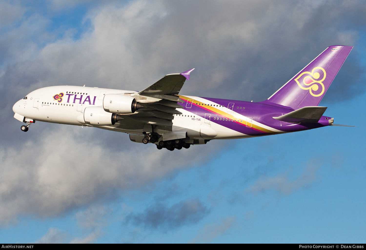 Aircraft Photo of HS-TUE | Airbus A380-841 | Thai Airways International | AirHistory.net #73066