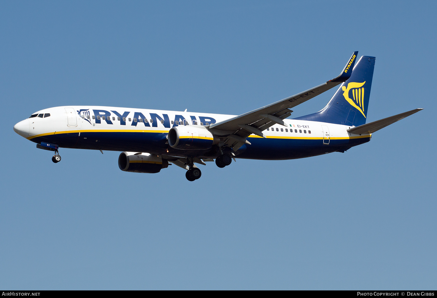 Aircraft Photo of EI-EKT | Boeing 737-8AS | Ryanair | AirHistory.net #73073