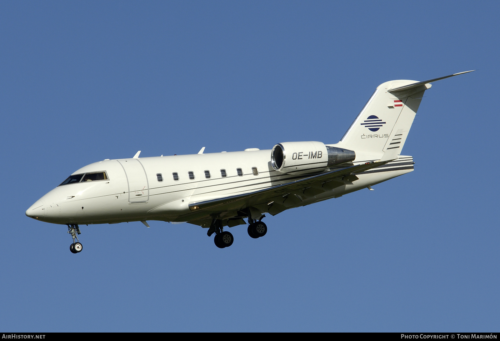 Aircraft Photo of OE-IMB | Bombardier Challenger 604 (CL-600-2B16) | Cirrus Aviation | AirHistory.net #73088