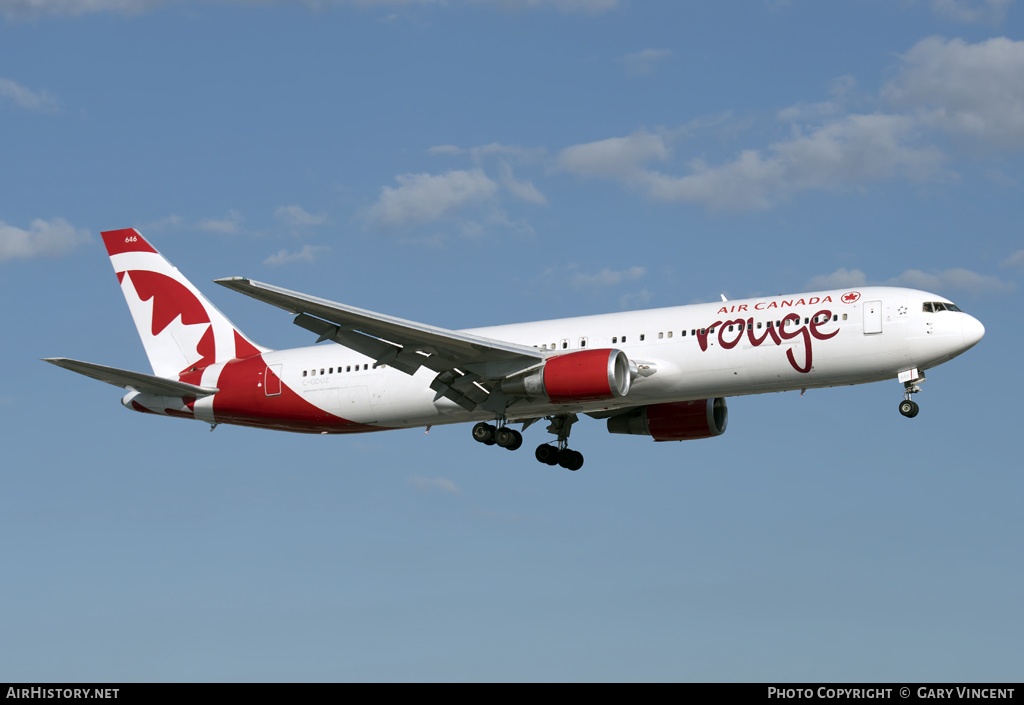 Aircraft Photo of C-GDUZ | Boeing 767-38E/ER | Air Canada Rouge | AirHistory.net #73093