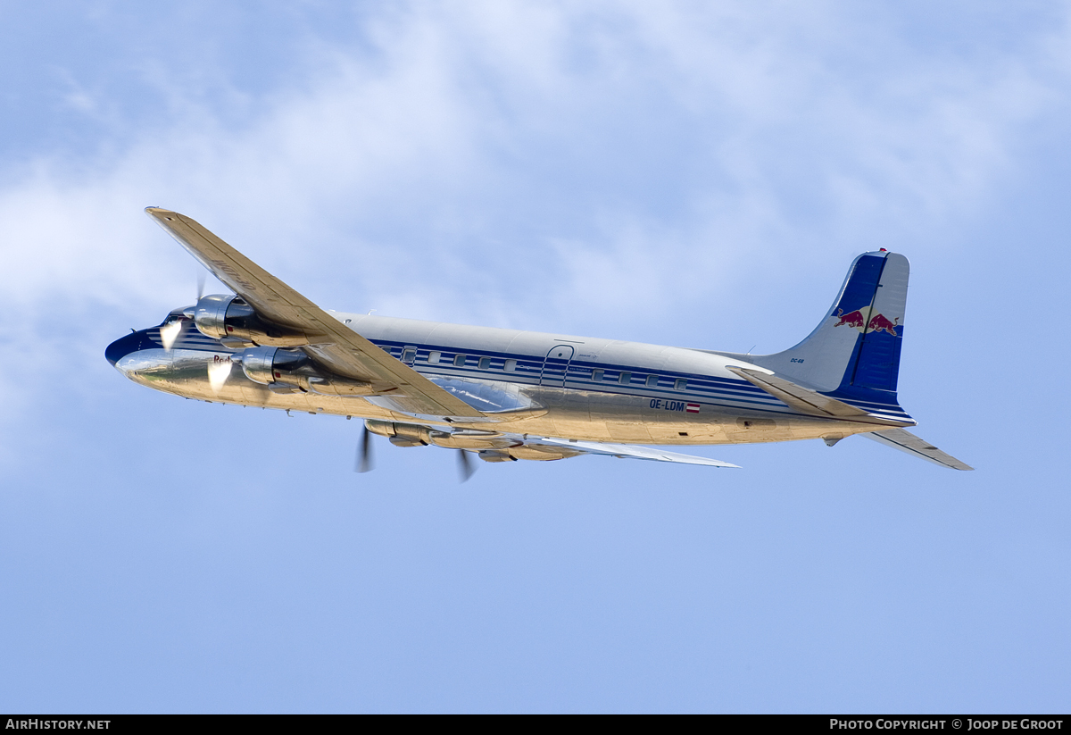 Aircraft Photo of OE-LDM | Douglas DC-6B | Red Bull | AirHistory.net #73123