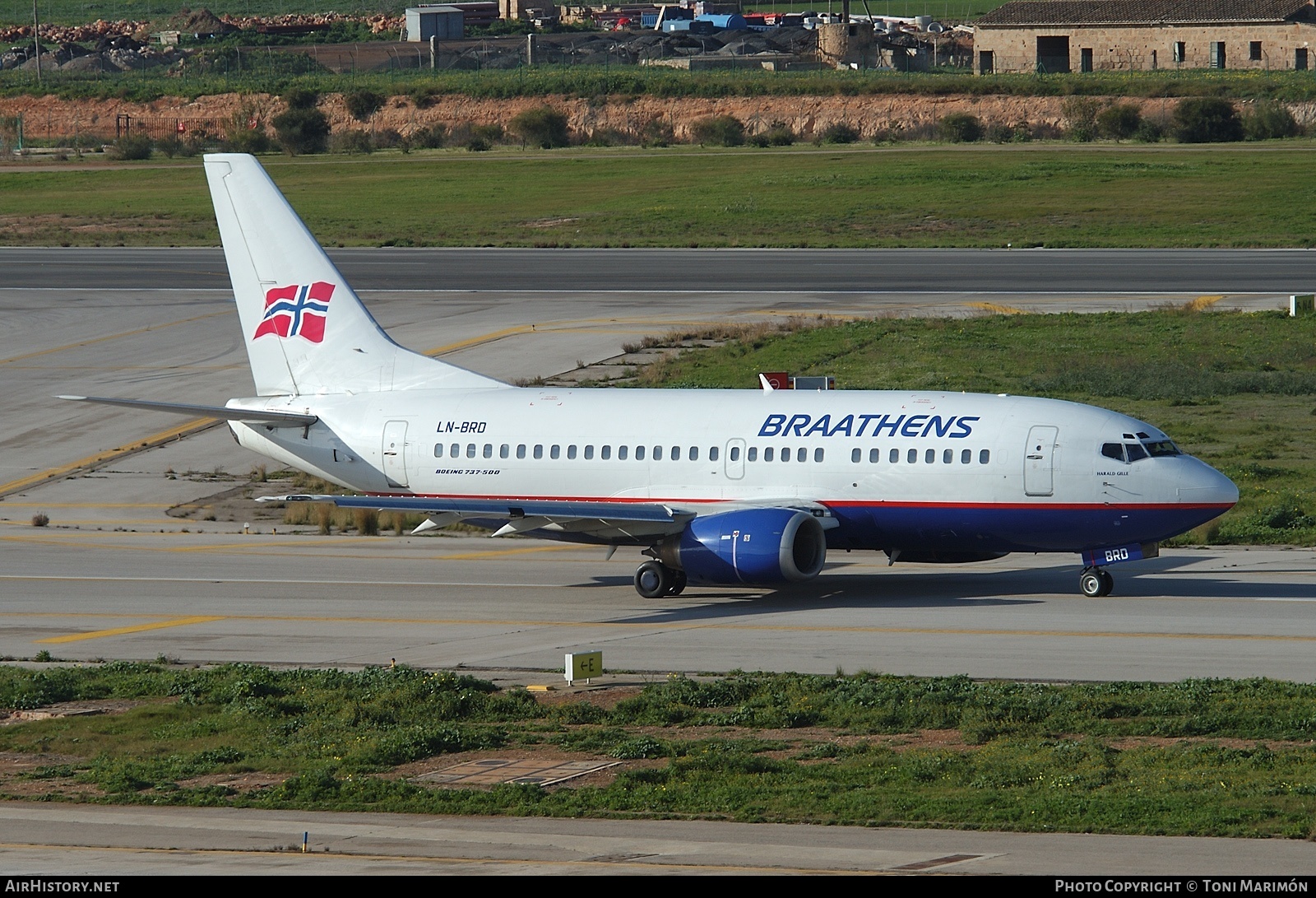 Aircraft Photo of LN-BRD | Boeing 737-505 | Braathens | AirHistory.net #73157