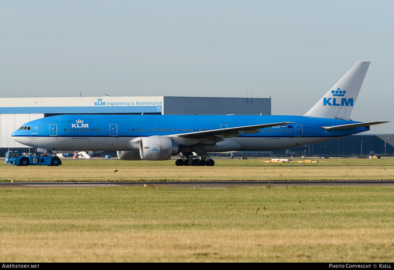 Aircraft Photo of PH-BQE | Boeing 777-206/ER | KLM - Royal Dutch Airlines | AirHistory.net #73195