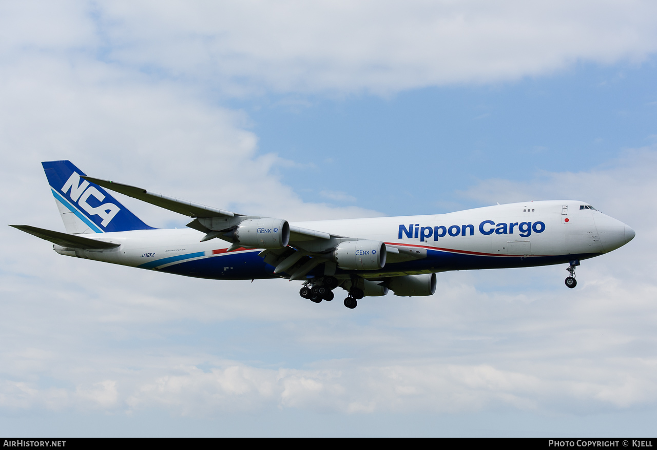Aircraft Photo of JA12KZ | Boeing 747-8KZF/SCD | Nippon Cargo Airlines - NCA | AirHistory.net #73231