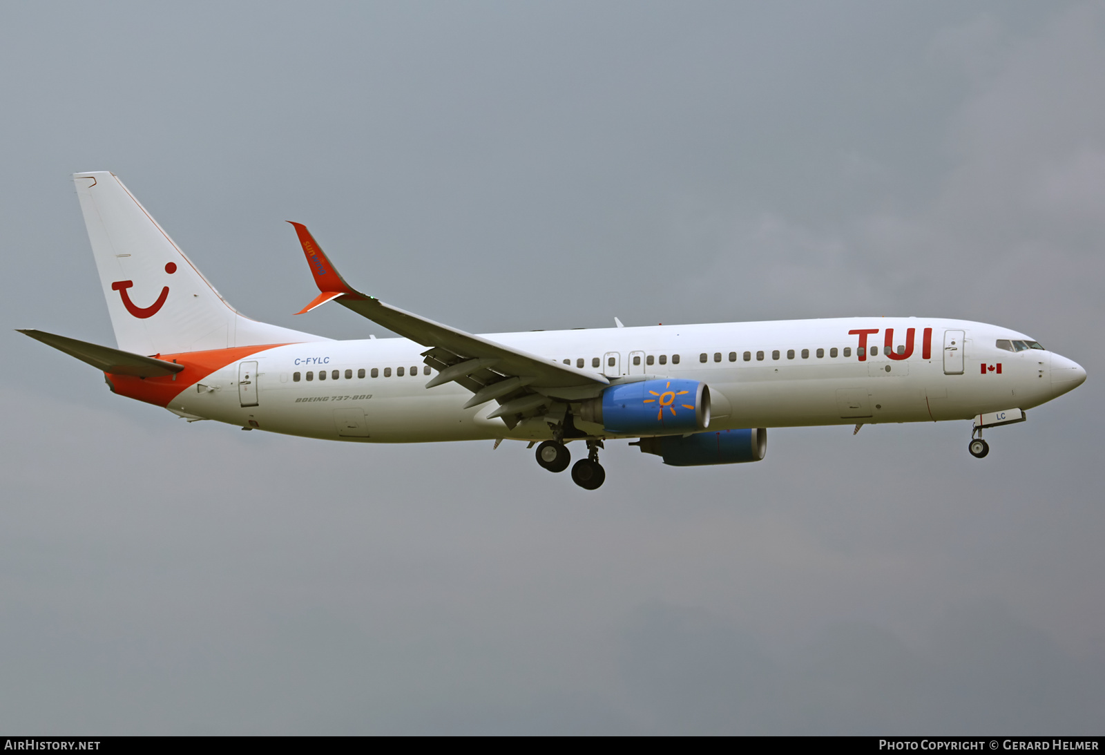 Aircraft Photo of C-FYLC | Boeing 737-8BK | TUI | AirHistory.net #73256