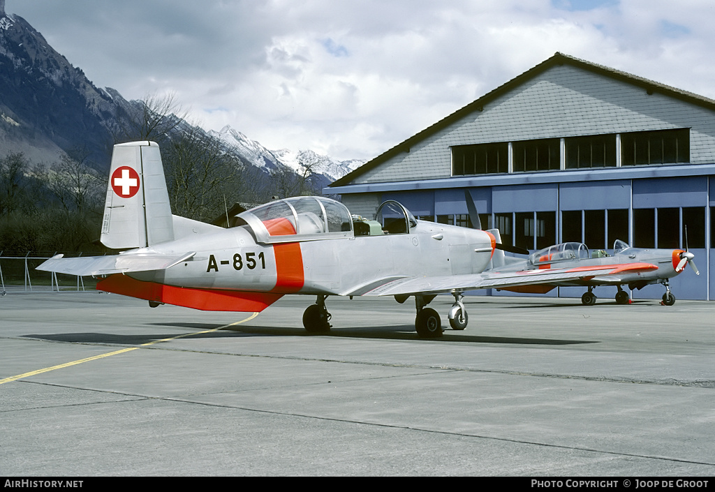 Aircraft Photo of A-851 | Pilatus P-3-05 | Switzerland - Air Force | AirHistory.net #73294