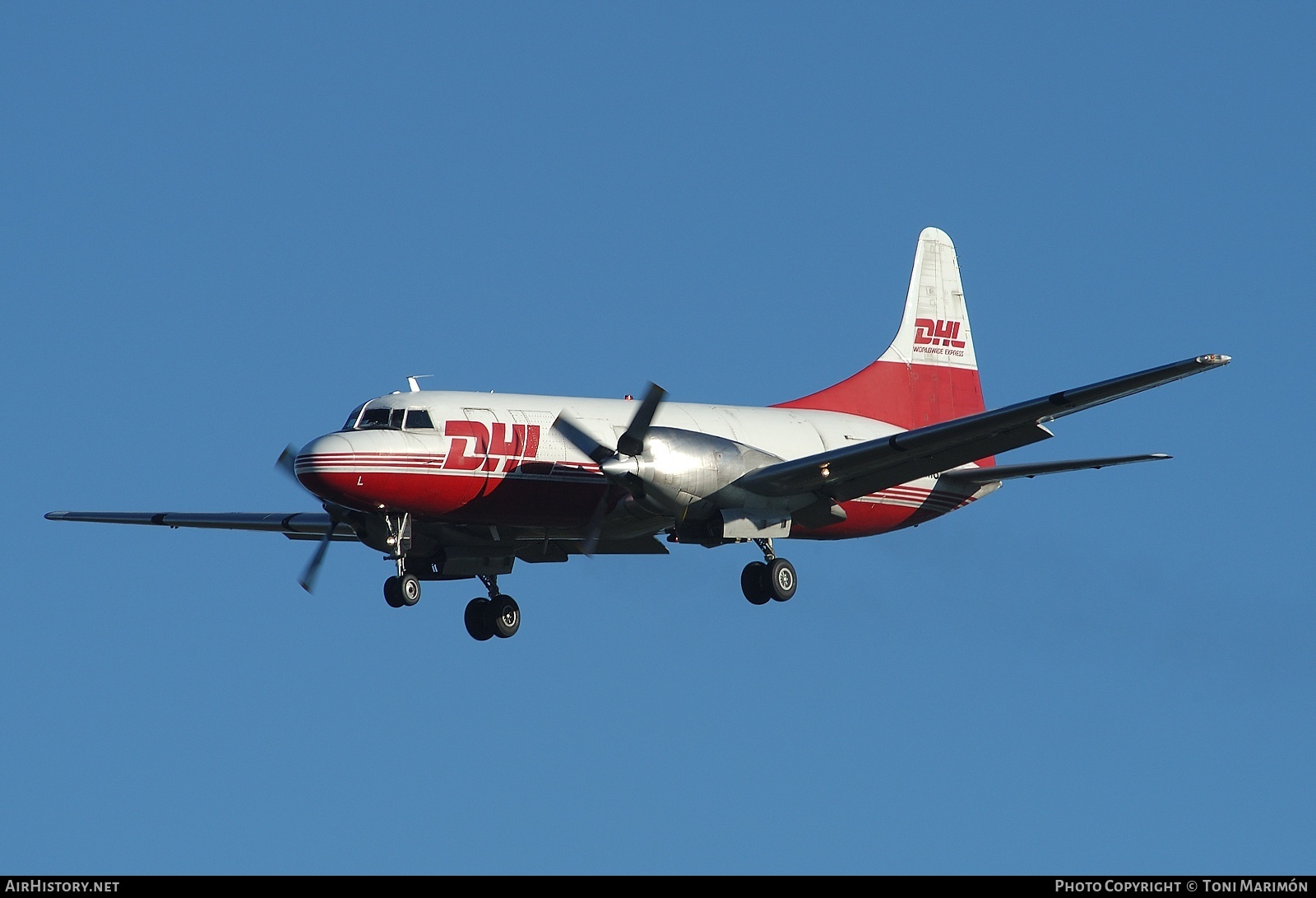 Aircraft Photo of EC-HMS | Convair 580/F | DHL Worldwide Express | AirHistory.net #73313