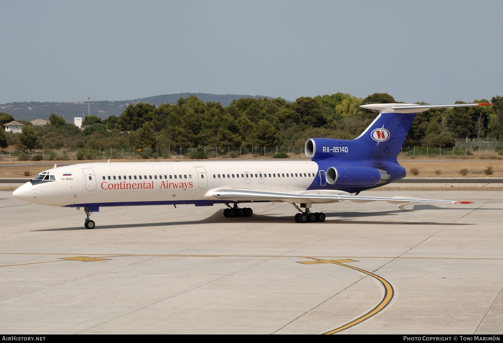Aircraft Photo of RA-85140 | Tupolev Tu-154M | Continental Airways | AirHistory.net #73318