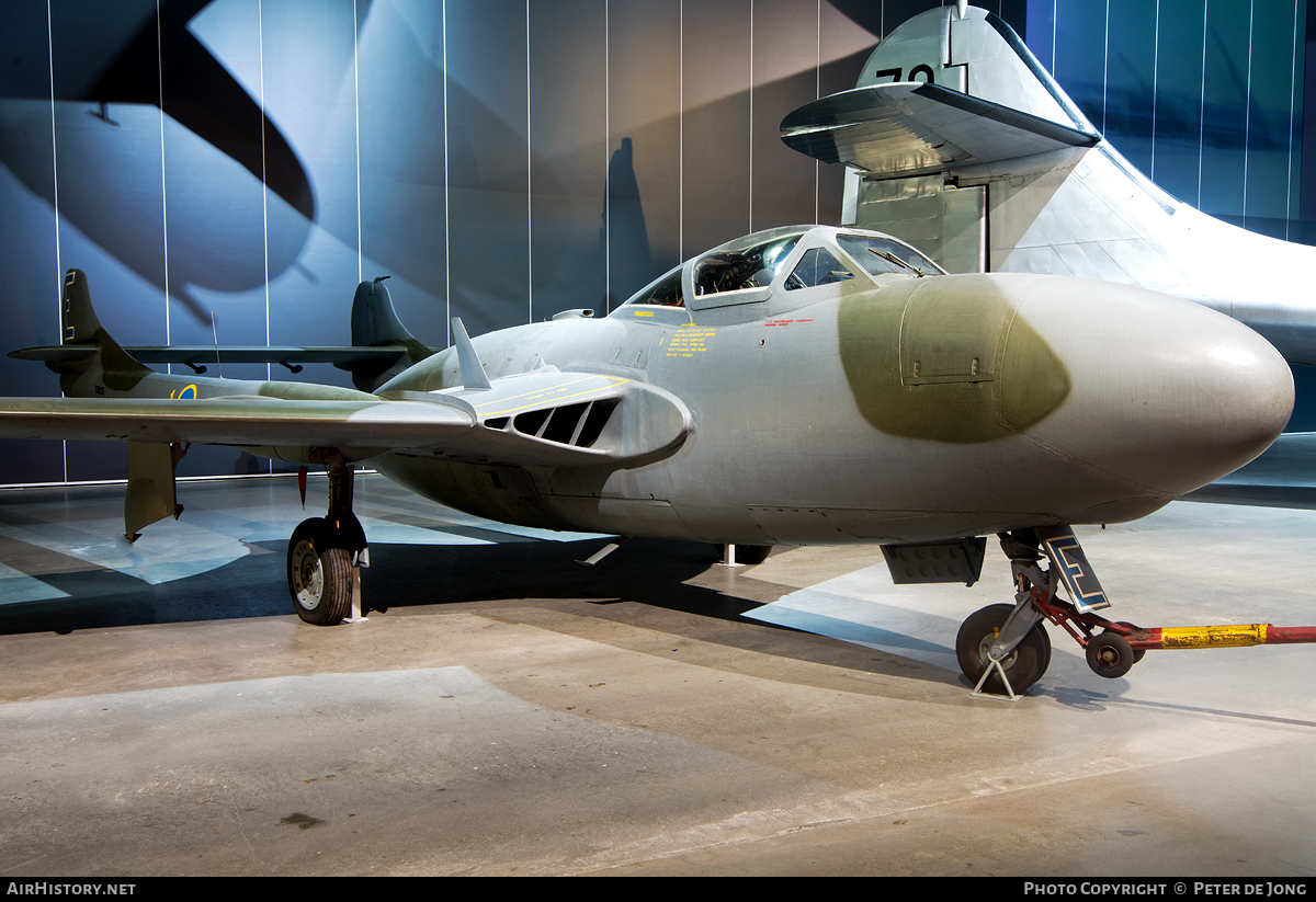 Aircraft Photo of 33025 | De Havilland J 33 Venom | Sweden - Air Force | AirHistory.net #73330