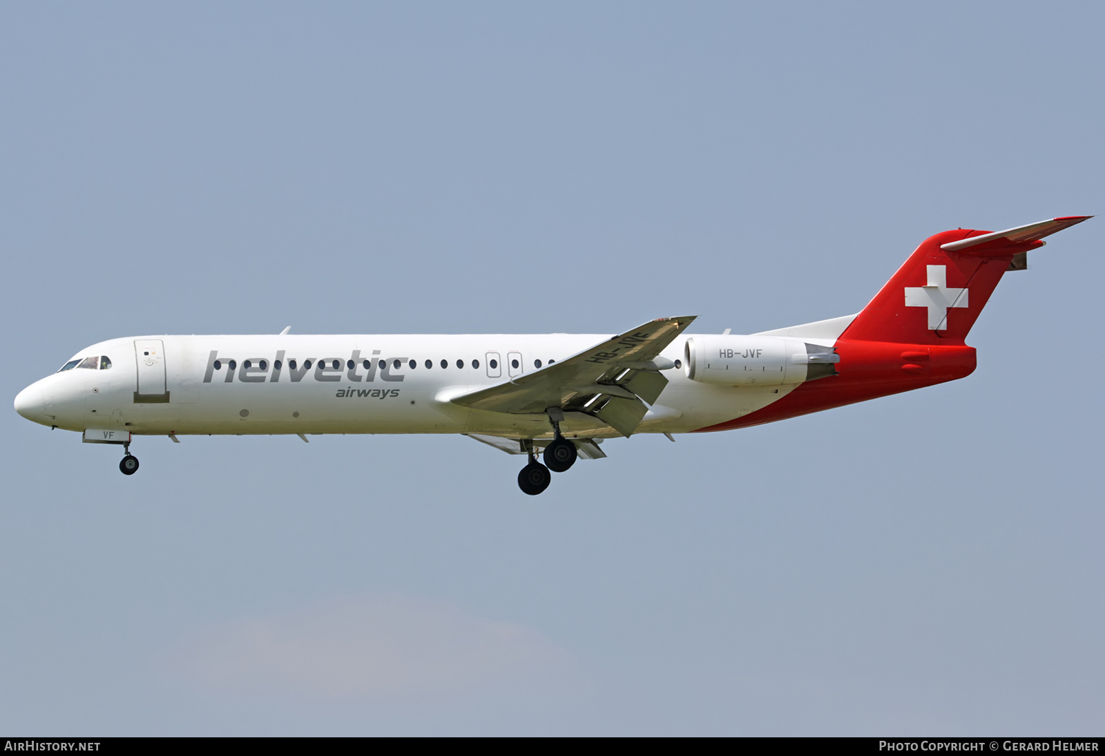 Aircraft Photo of HB-JVF | Fokker 100 (F28-0100) | Helvetic Airways | AirHistory.net #73349