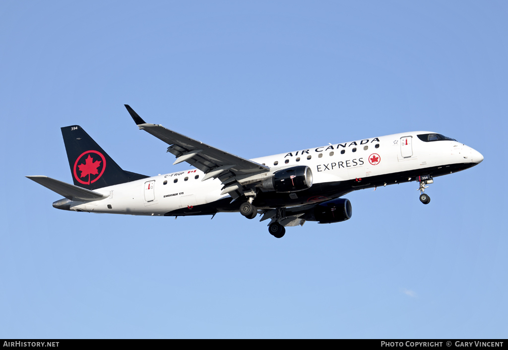 Aircraft Photo of C-FRQP | Embraer 175LR (ERJ-170-200LR) | Air Canada Express | AirHistory.net #73356