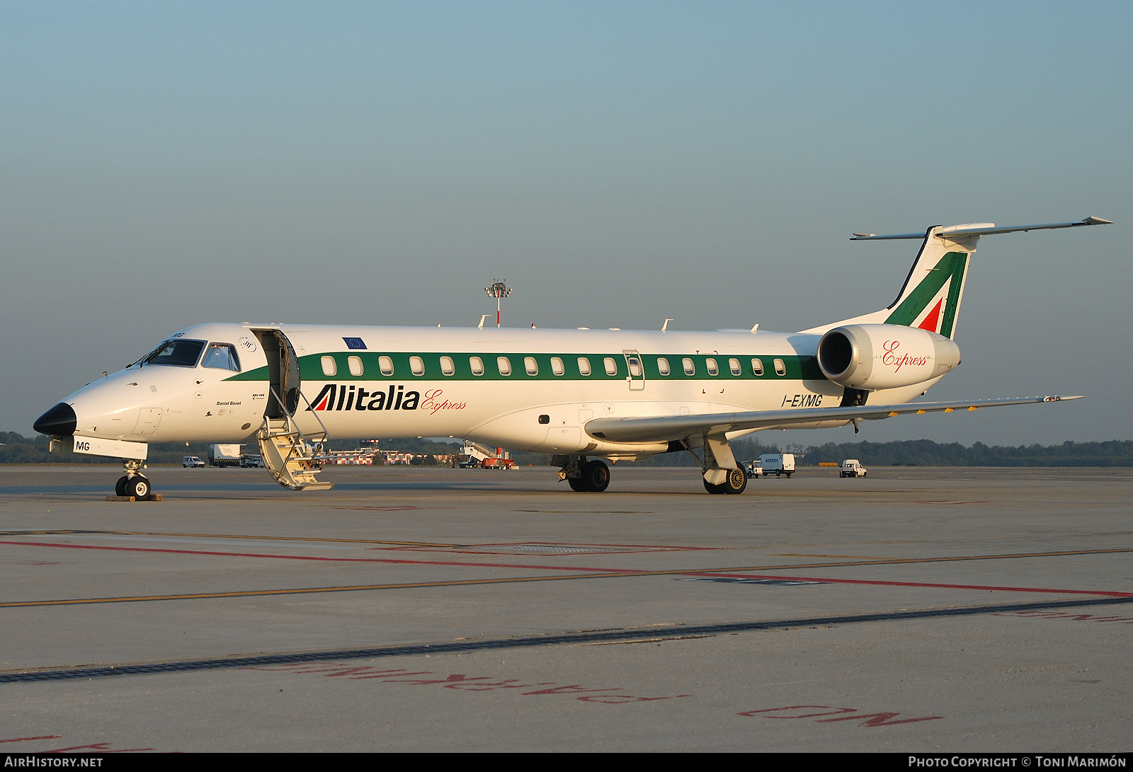 Aircraft Photo of I-EXMG | Embraer ERJ-145LR (EMB-145LR) | Alitalia Express | AirHistory.net #73381