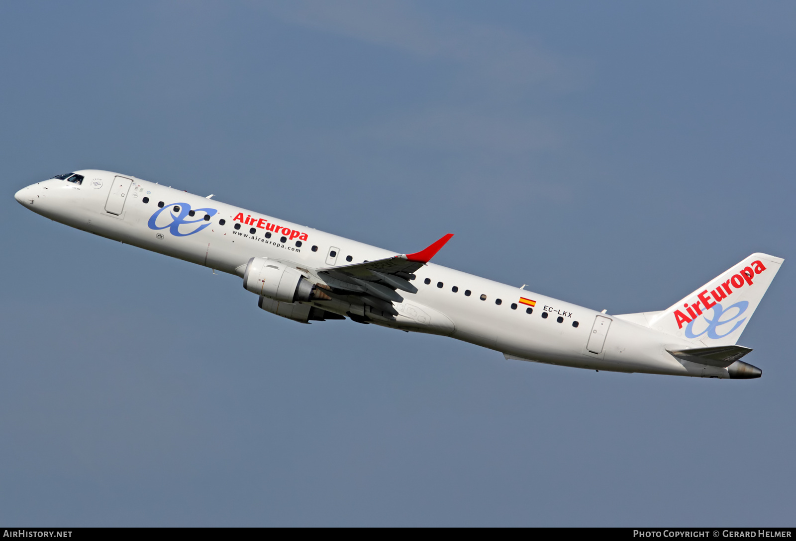 Aircraft Photo of EC-LKX | Embraer 195LR (ERJ-190-200LR) | Air Europa | AirHistory.net #73403