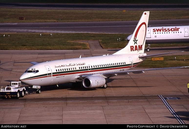 Aircraft Photo of CN-RNL | Boeing 737-7B6 | Royal Air Maroc - RAM | AirHistory.net #73428