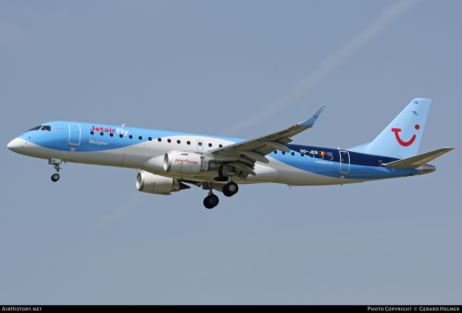 Aircraft Photo of OO-JEB | Embraer 190STD (ERJ-190-100STD) | Jetairfly | AirHistory.net #73447