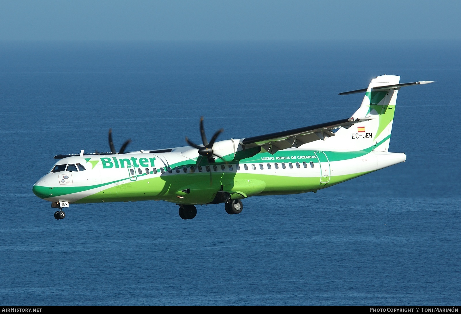 Aircraft Photo of EC-JEH | ATR ATR-72-500 (ATR-72-212A) | Binter Canarias | AirHistory.net #73472