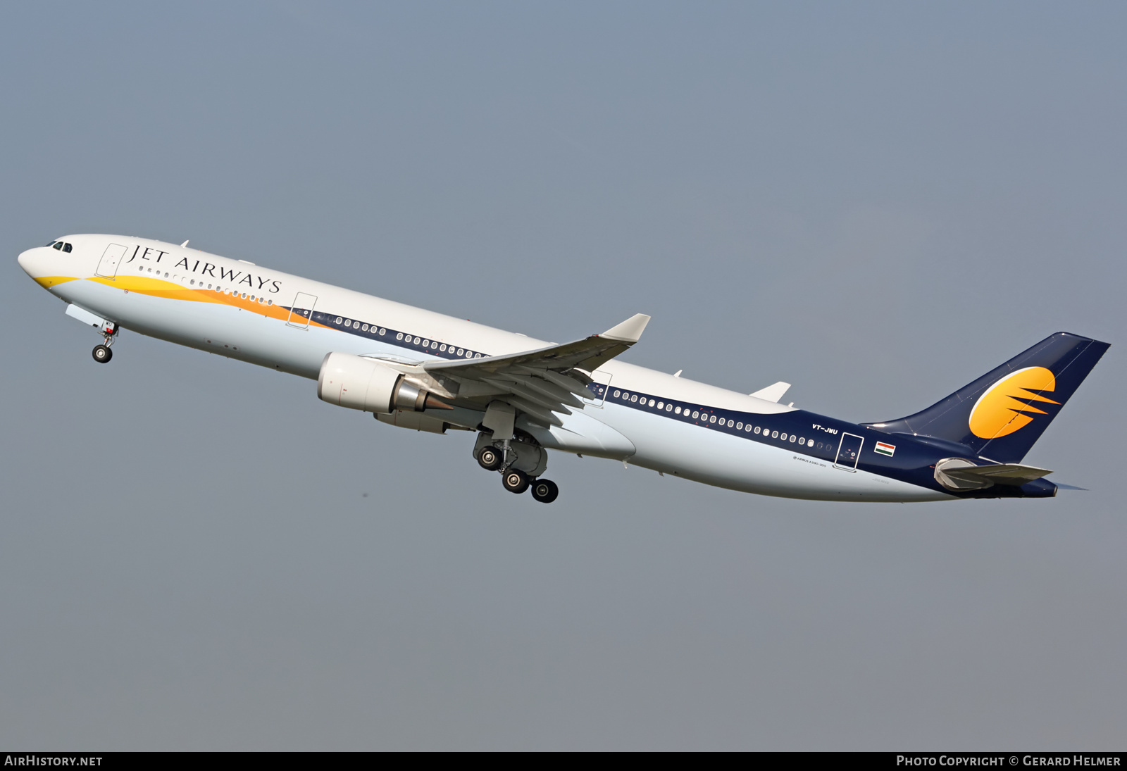 Aircraft Photo of VT-JWU | Airbus A330-302 | Jet Airways | AirHistory.net #73482